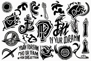 Fight on top of your dream tattoo idea