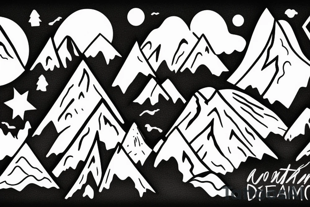 Mountain of dreams tattoo idea