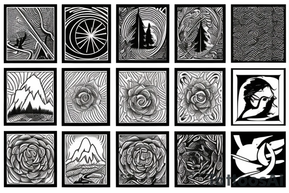 Mountain of dreams tattoo idea