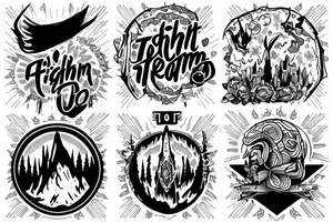 Fight on top of Mountain of dreams tattoo idea