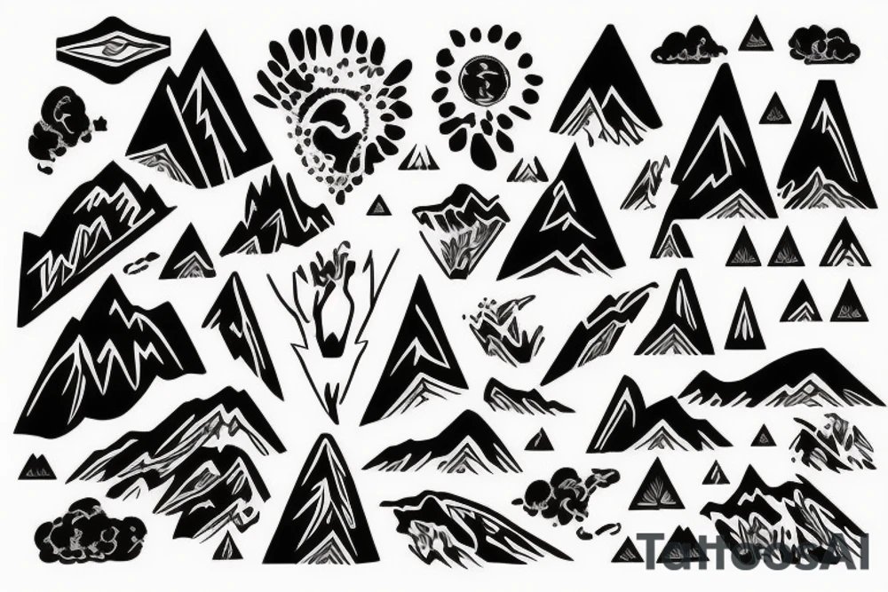 Mountain of dreams tattoo idea