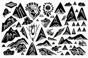 Mountain of dreams tattoo idea