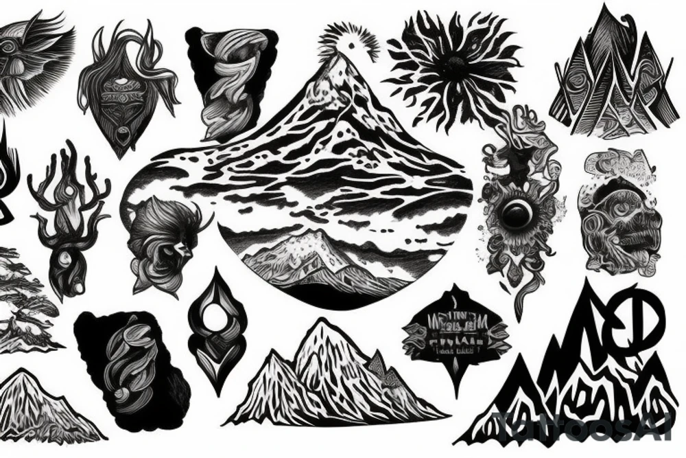 Mountain of dreams tattoo idea