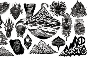 Mountain of dreams tattoo idea