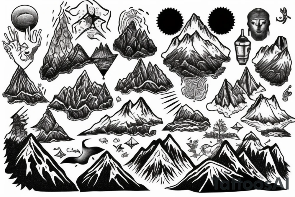 Mountain of dreams tattoo idea