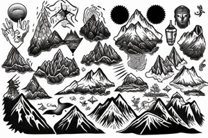 Mountain of dreams tattoo idea