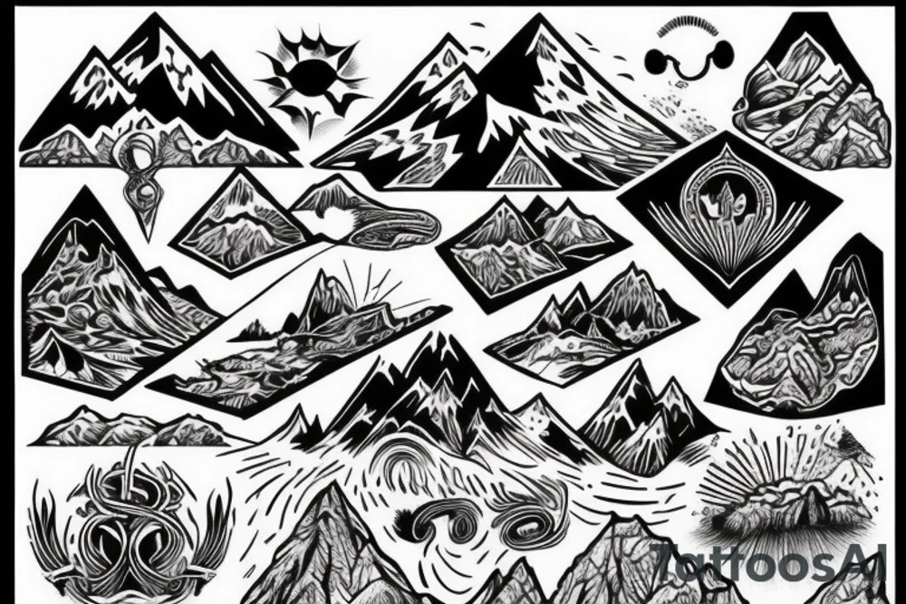 Mountain tattoo idea