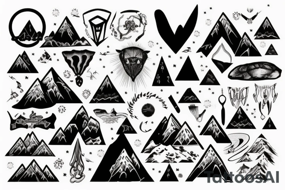 Mountain tattoo idea