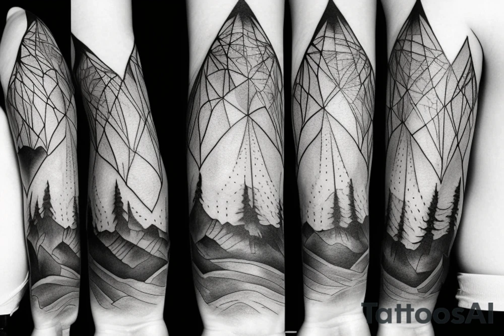 Mountain made of dreams tattoo idea