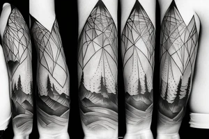 Mountain made of dreams tattoo idea