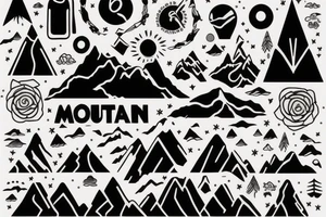 Mountain made of dreams tattoo idea