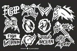 Fight on top of the mountain tattoo idea