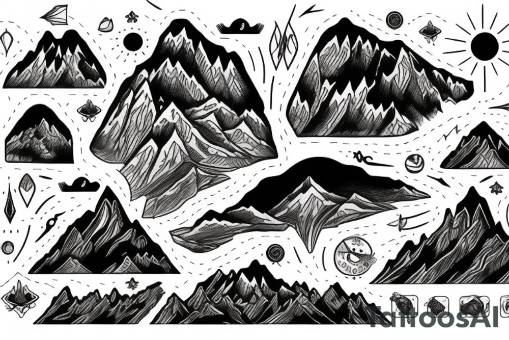 mountain of dreams tattoo idea
