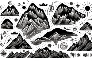 mountain of dreams tattoo idea