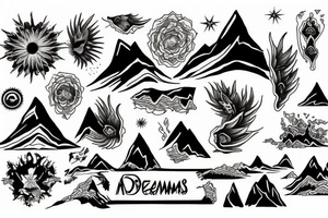 mountain of dreams tattoo idea