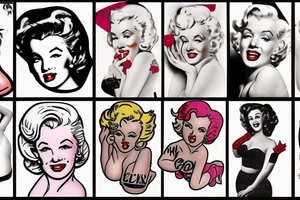 Marylin monroe pin-up girl tattoo idea