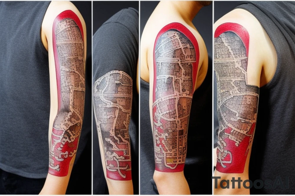 Iran map tattoo idea