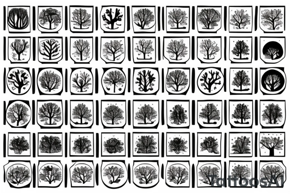 family tree tattoo idea