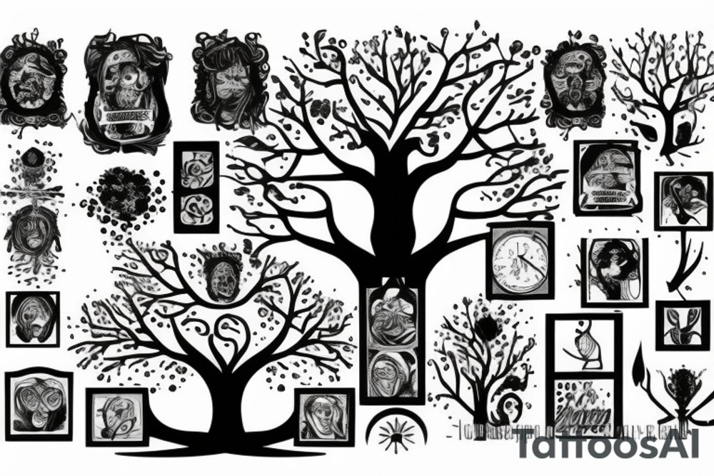 family tree tattoo idea