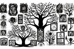 family tree tattoo idea