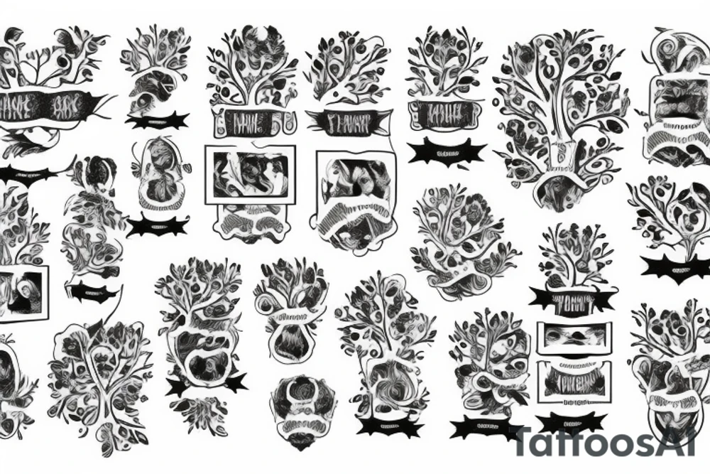 family tree tattoo idea