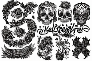 Live free Die free
in Persian Language tattoo idea