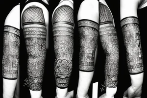 three sixes that are connected from bottom tattoo idea