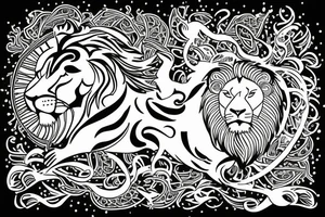 the lion from Iranian Flag tattoo idea