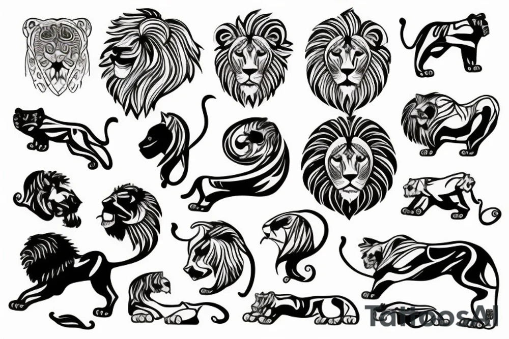 the lion from Iranian Flag tattoo idea