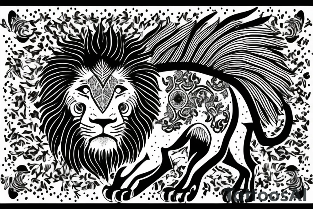 the lion from Persian Kingdom Flag with crown tattoo idea the lion from Persian Kingdom Flag with crown tattoo idea