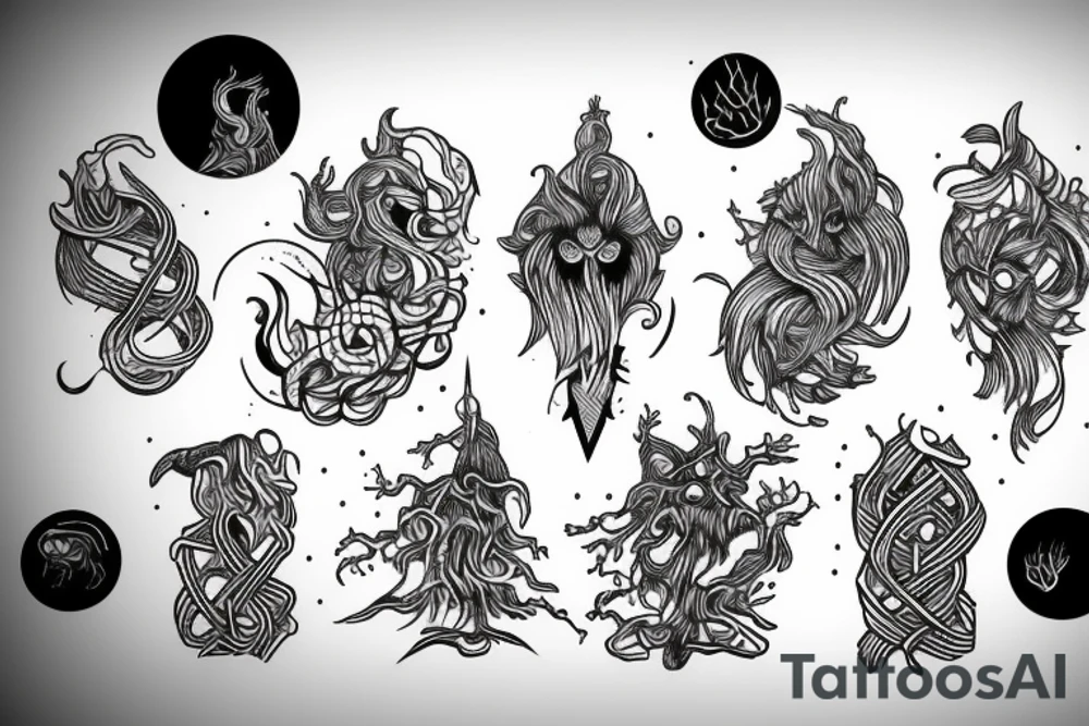 Yggdrasil simple tattoo idea