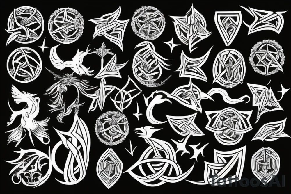 Yggdrasil simple tattoo idea