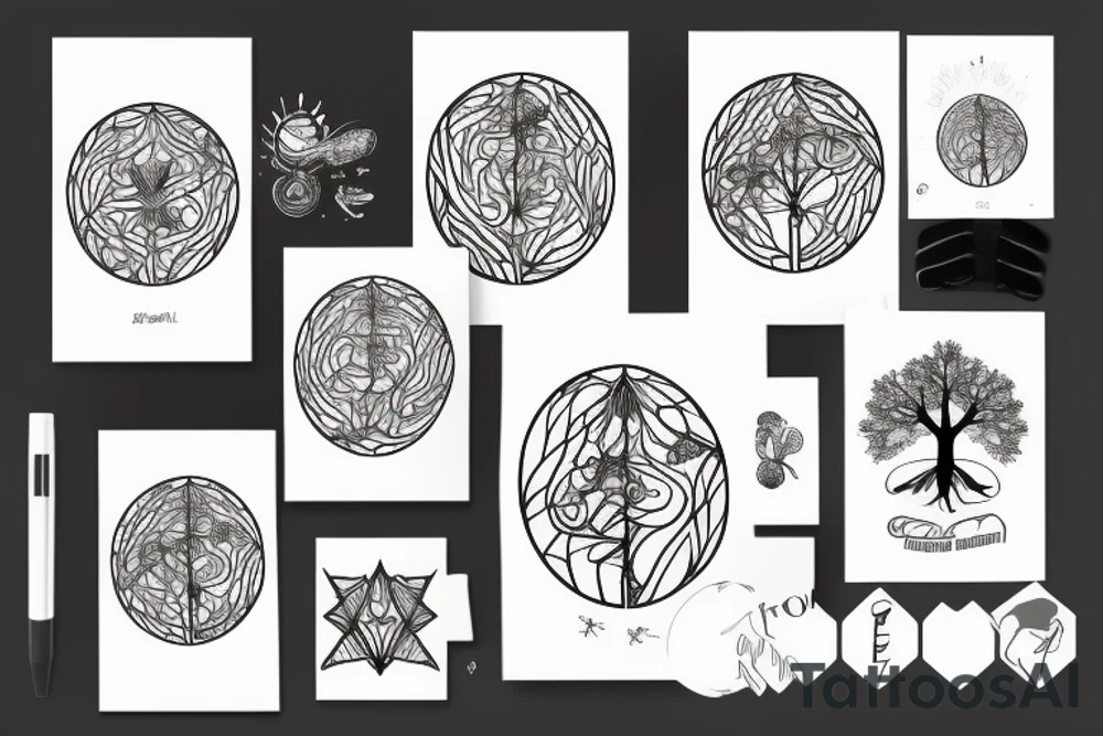 Yggdrasil simple tattoo idea