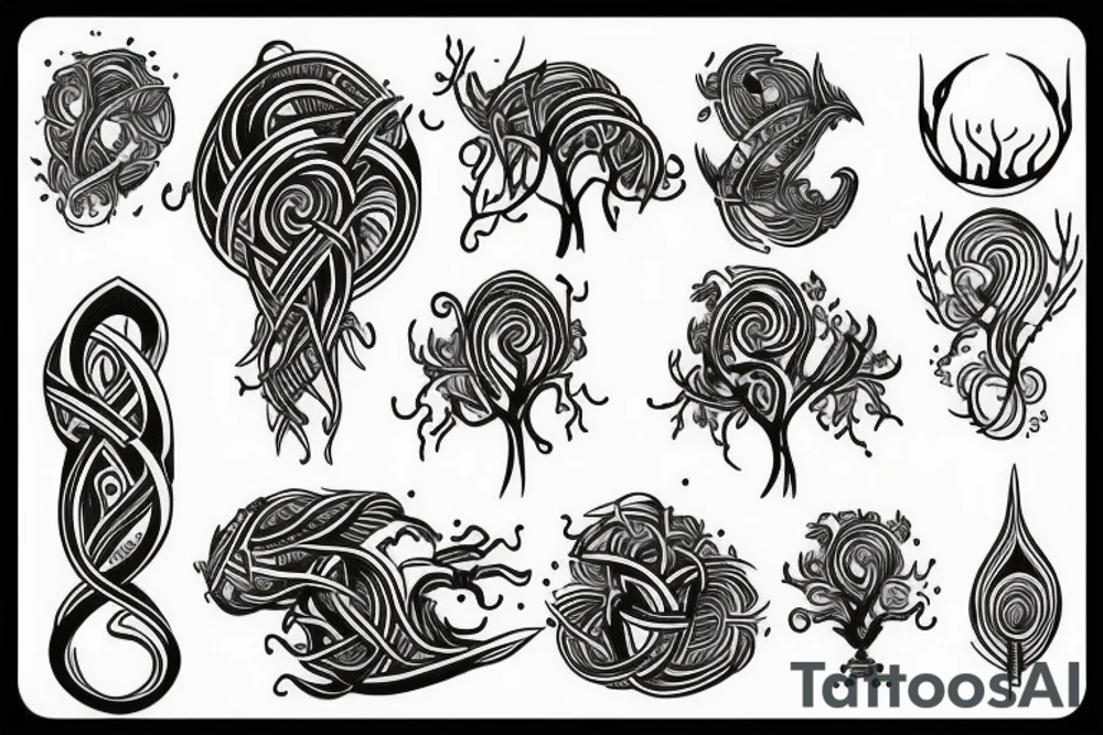 Yggdrasil simple tattoo idea