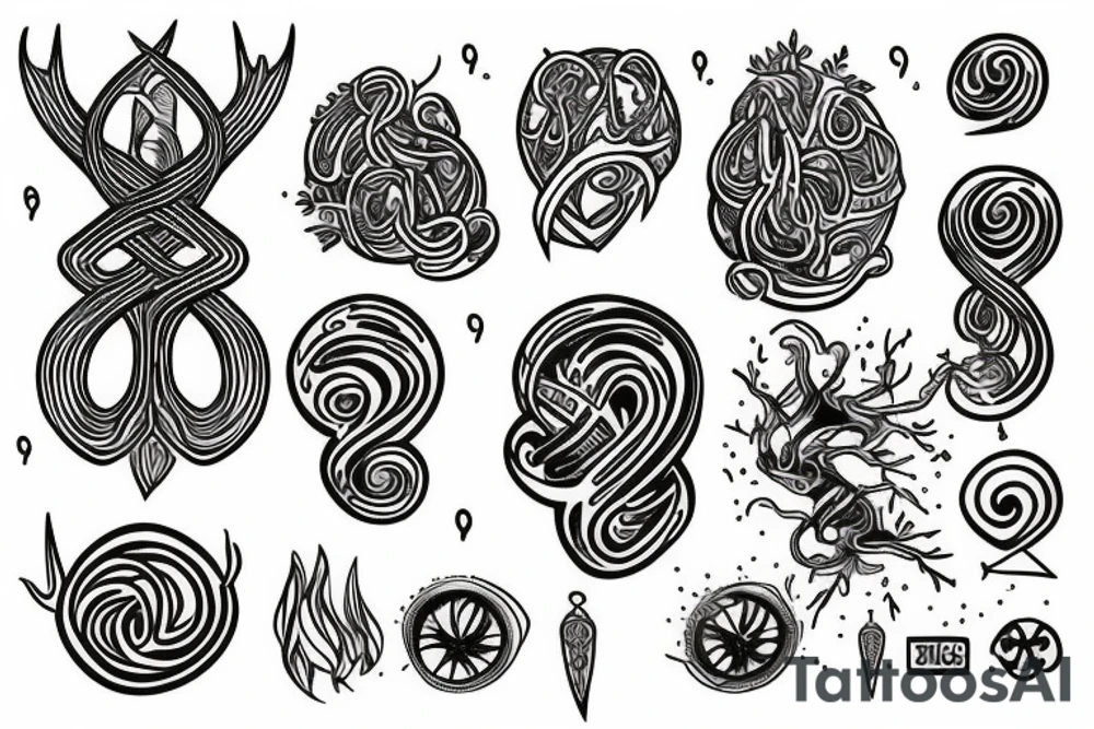 Yggdrasil simple tattoo idea