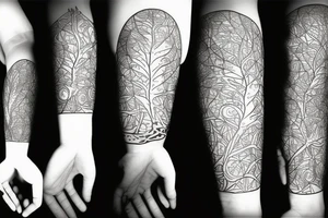 Yggdrasil simple electric tattoo idea