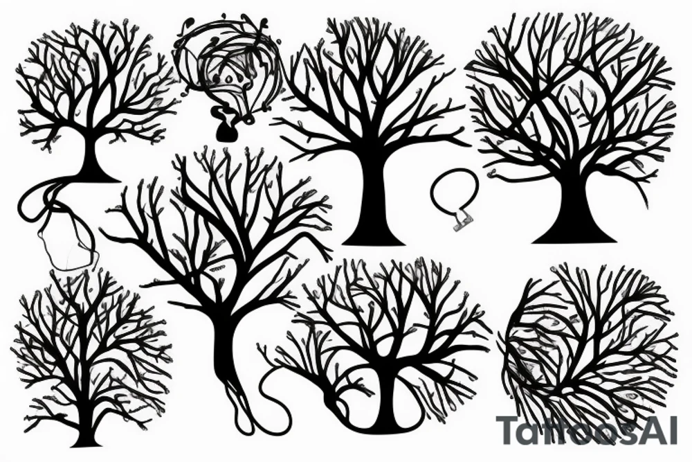 Electrical tree tattoo idea