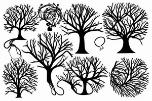 Electrical tree tattoo idea