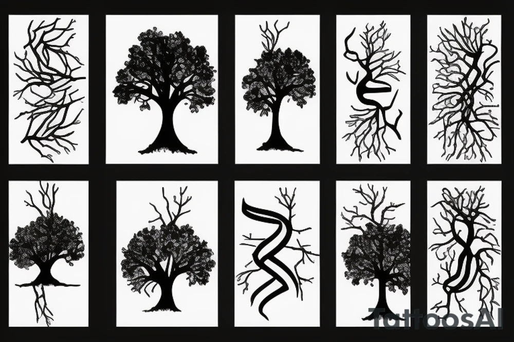 Electrical tree tattoo idea