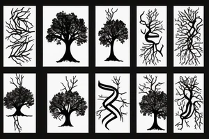 Electrical tree tattoo idea