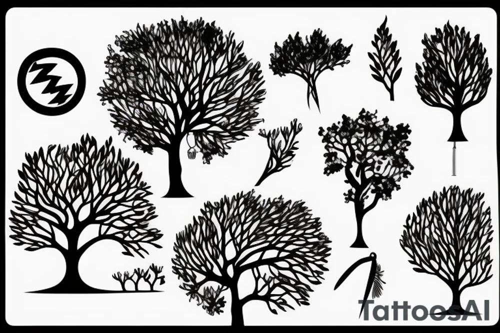Electric tree tattoo idea