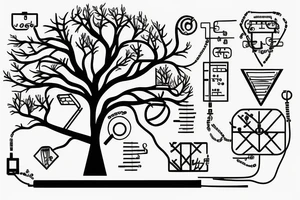 Circuit diagram tree tattoo idea
