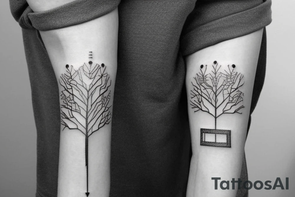 Circuit diagram tree tattoo idea