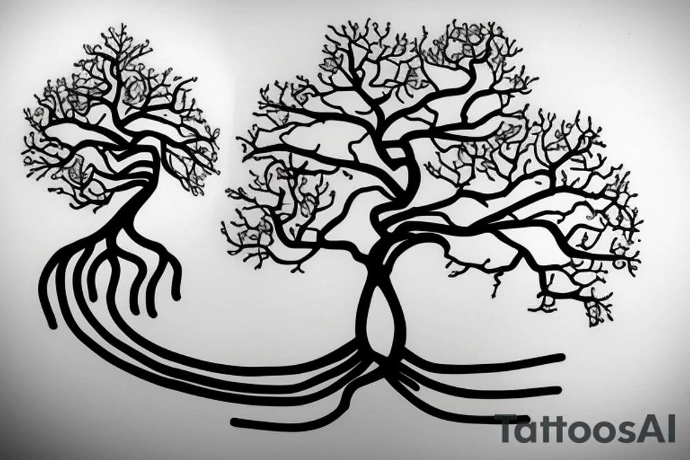 Circuit diagram tree tattoo idea