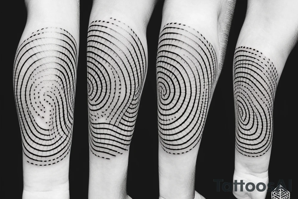 Minimalistic Rising sun tattoo idea
