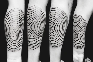 Minimalistic Rising sun tattoo idea