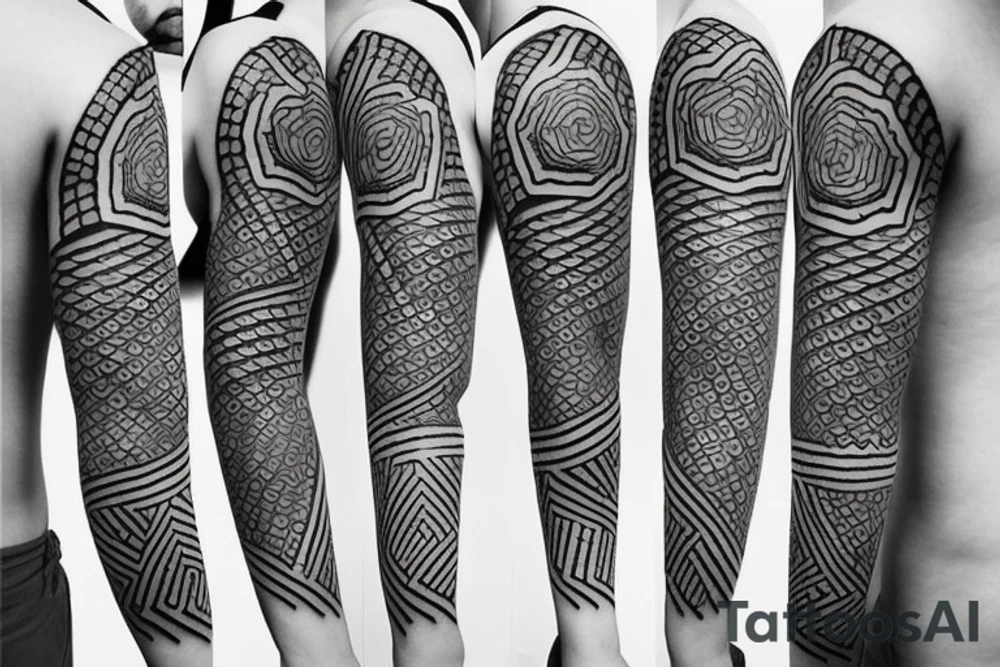Minimalistic Rising sun tattoo idea