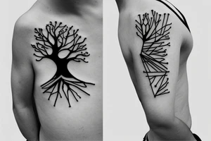 Circuit diagram tree small tattoo idea