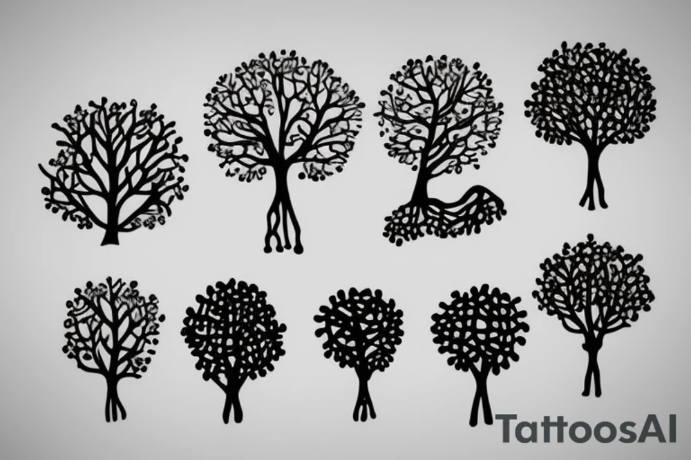 Circuit diagram tree small tattoo idea
