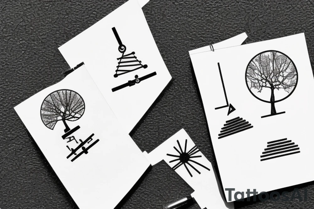 Circuit diagram tree small tattoo idea